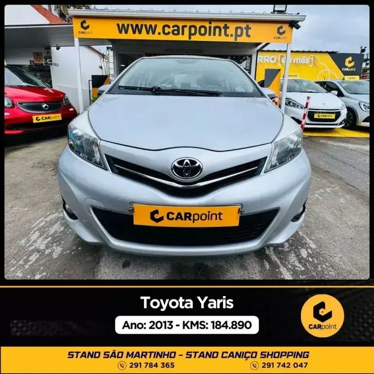 Cinzento Usado 2013 Toyota Yaris Citadino | € 9.900 (Caro) - Imagem 1/4