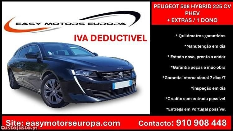 Usado Peugeot 508 Allure 225 HP (165 kW) 2020 Preto Carrinha