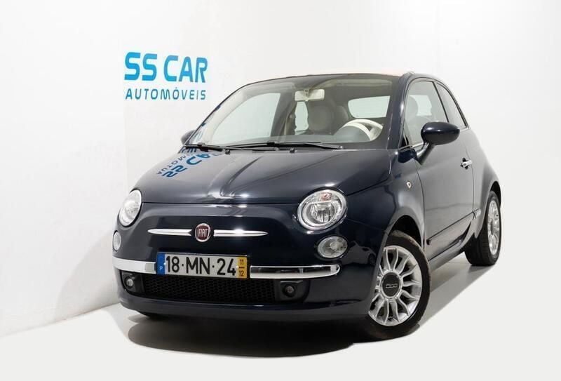 Azul Usado 2011 Fiat 500 Lounge Citadino | € 7.740 (Preço justo) - Imagem 1/4