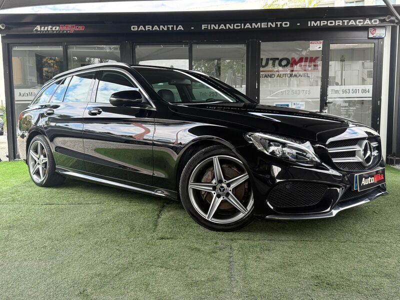 Preto Usado 2017 Mercedes C180 AMG line Carrinha | € 23.750 (Preço justo) - Imagem 1/4
