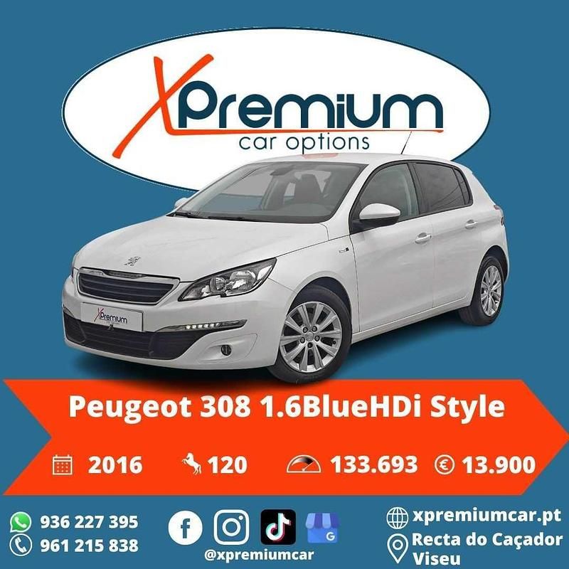 Branco Usado 2016 Peugeot 308 | € 13.900 (Preço justo) - Imagem 1/4