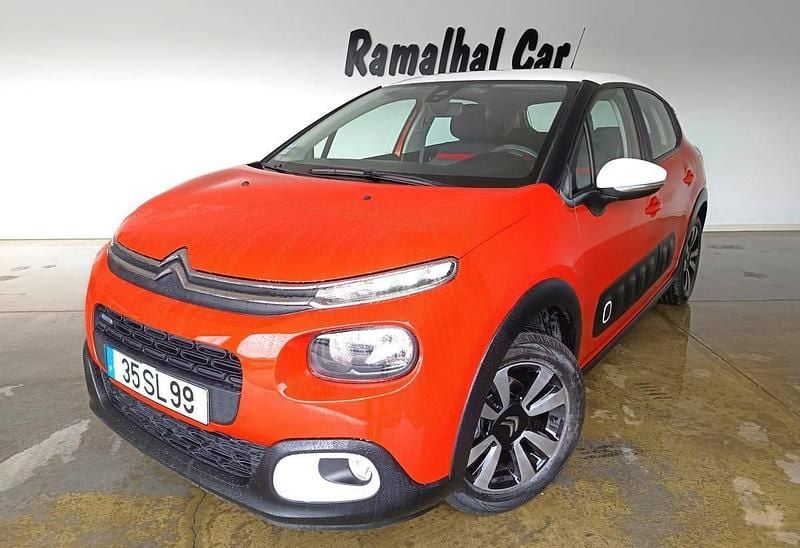 Laranja Usado 2017 Citroën C3 PureTech Citadino | € 11.500 (Preço elevado) - Imagem 1/4