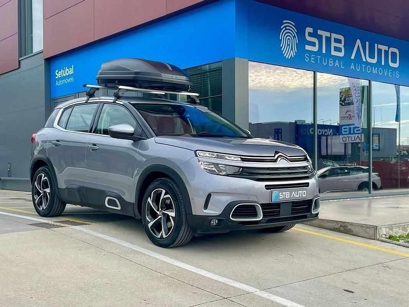 Cinza Usado 2020 Citroën C5 Aircross PureTech SUV | € 18.500 (Preço justo) - Imagem 1/4
