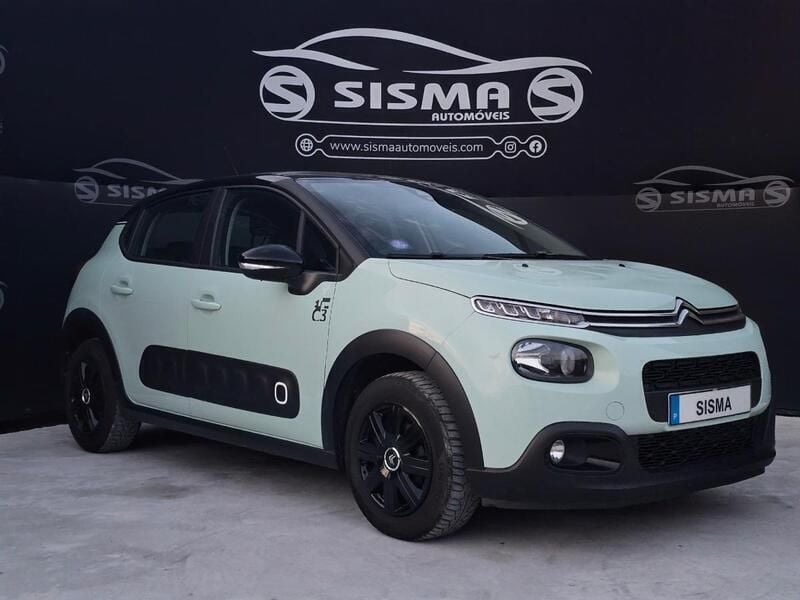 Verde Usado 2018 Citroën C3 Feel Citadino | € 10.750 (Preço justo) - Imagem 1/4