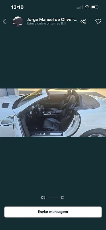 Usado Mercedes SLK250 204 HP (150 kW) 2011 Branco Cabrios