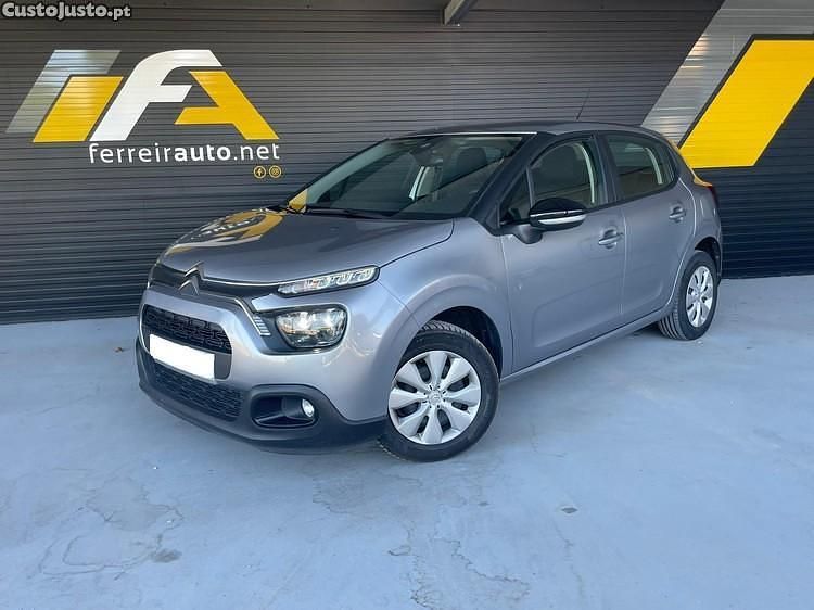 Cinza Usado 2022 Citroën C3 Feel Citadino | € 12.500 (Bom preço) - Imagem 1/1