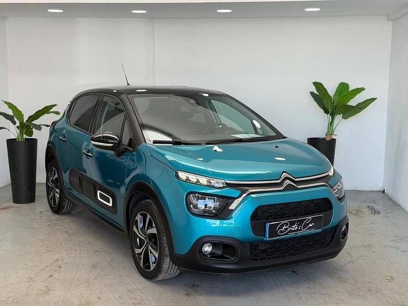 Azul Usado 2022 Citroën C3 Shine | € 15.990 (Preço justo) - Imagem 1/4