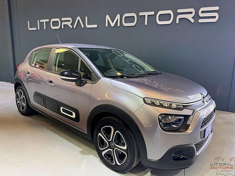 Cinza Usado 2022 Citroën C3 Feel Citadino | € 12.900 (Bom preço) - Imagem 1/3