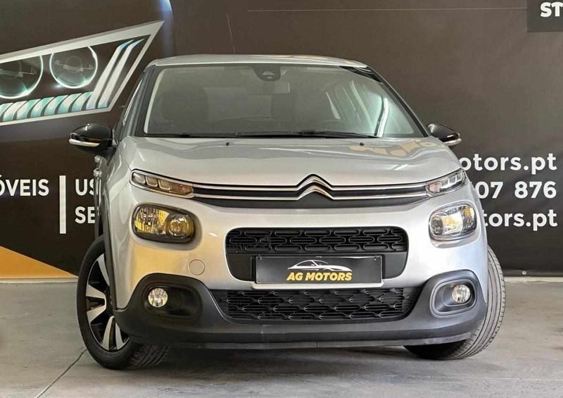 Cinzento Usado 2017 Citroën C3 Citadino | € 13.990 (Preço elevado) - Imagem 1/4