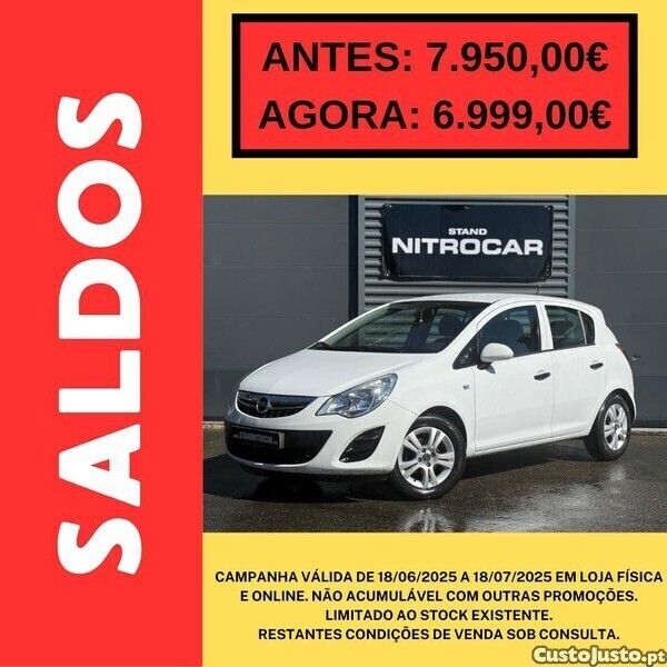 Branco Usado 2013 Opel Corsa | € 6.999 (Bom preço) - Imagem 1/1