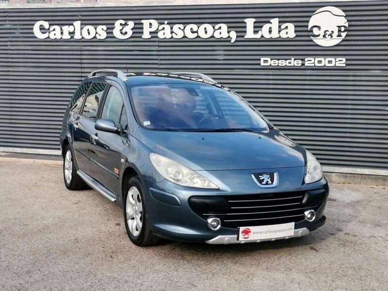 Cinzento Usado 2007 Peugeot 307 Carrinha | € 6.850 - Imagem 1/4