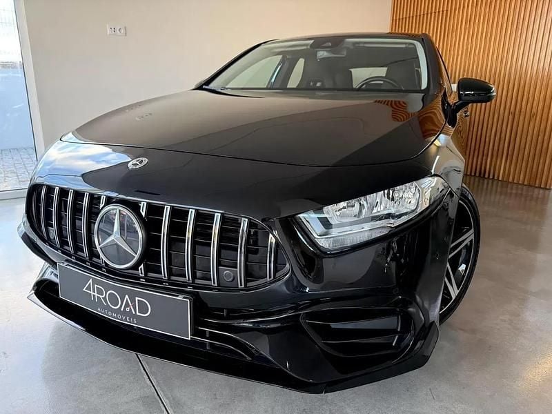 Usado Mercedes A160 AMG line 109 HP (80 kW) 2021 Preto Citadino