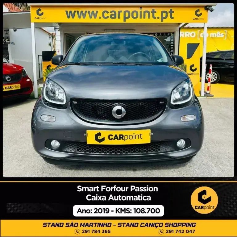 Cinzento Usado 2019 Smart ForFour Passion Citadino | € 14.990 (Preço elevado) - Imagem 1/4