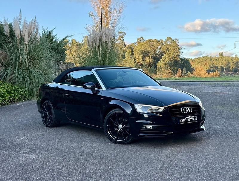 Preto Usado 2014 Audi A3 Cabriolet S-Line Cabrios | € 19.900 - Imagem 1/4