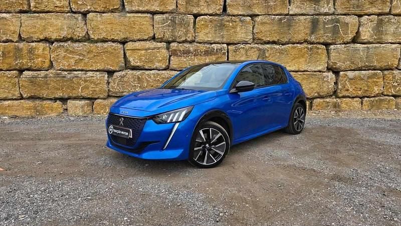 Azul Usado 2020 Peugeot e-208 GT Citadino | € 21.500 (Caro) - Imagem 1/4