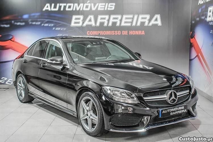 Preto Usado 2014 Mercedes C220 AMG line Sedan | € 21.750 (Preço justo) - Imagem 1/1