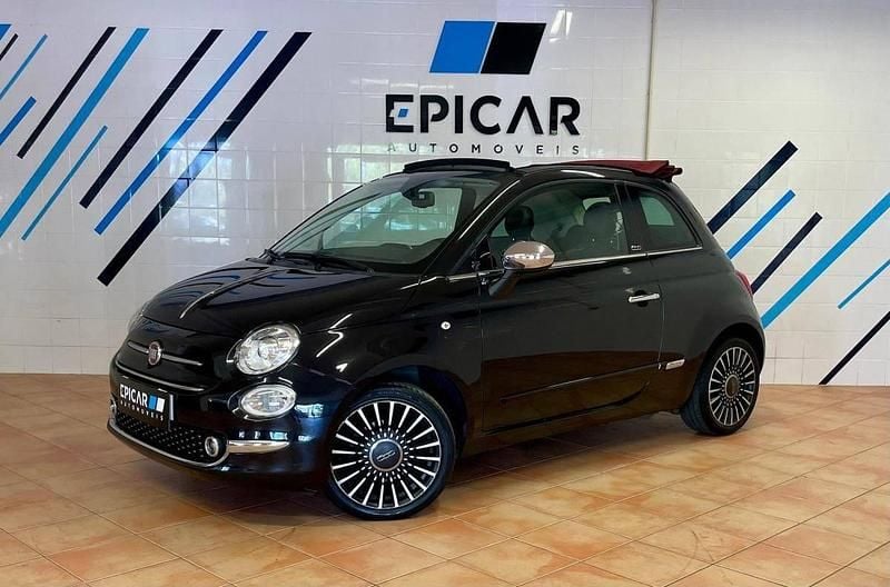 Preto Usado 2016 Fiat 500C Lounge Cabrios | € 10.990 (Preço justo) - Imagem 1/4