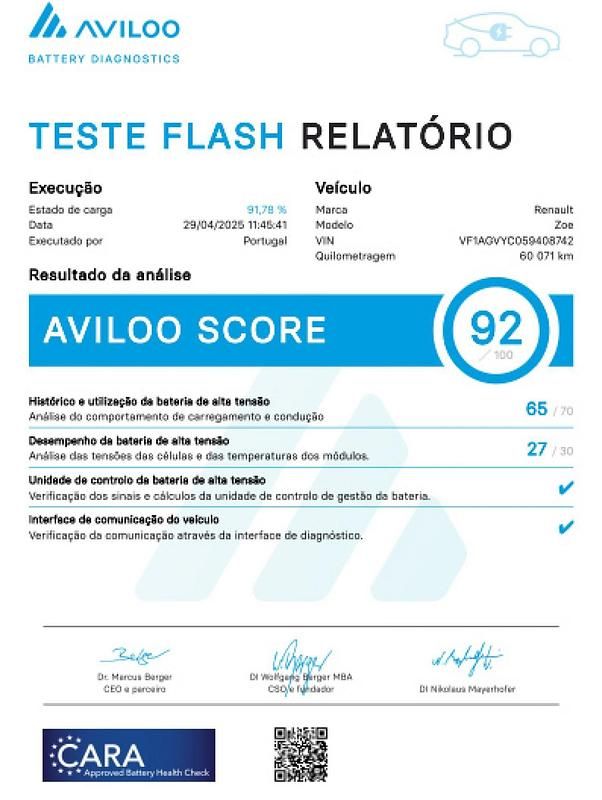 Usado Renault Zoe Life 64 kW (88 HP) 2018 Branco Citadino