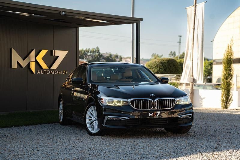 Preto Usado 2017 BMW 520 Luxury Line Sedan | € 20.990 (Preço justo) - Imagem 1/4