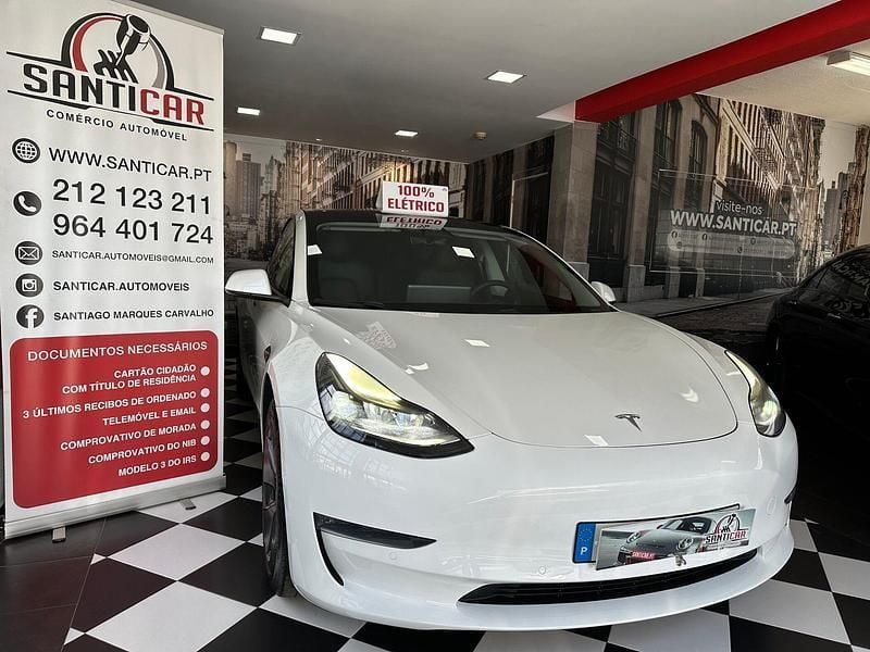 Branco Usado 2021 Tesla Model 3 Performance Sedan | € 24.990 (Bom preço) - Imagem 1/4