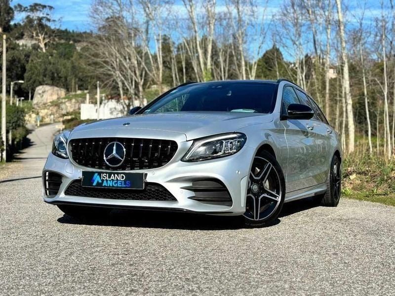Cinza Usado 2018 Mercedes C220 AMG line Carrinha | € 32.500 (Preço elevado) - Imagem 1/4