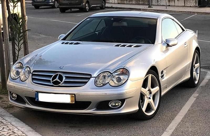 Cinzento Usado 2009 Mercedes SL350 Cabrios | € 36.450 - Imagem 1/4