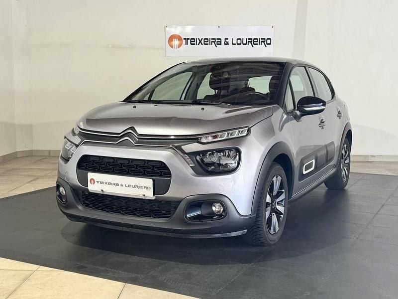 Cinza Usado 2020 Citroën C3 PureTech Citadino | € 12.900 (Preço justo) - Imagem 1/4