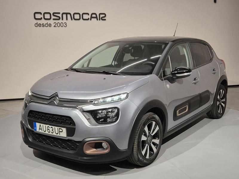 Antracite Usado 2022 Citroën C3 PureTech Citadino | € 15.400 (Preço justo) - Imagem 1/4