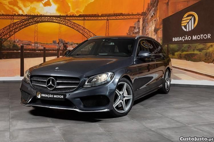 Cinza Usado 2015 Mercedes C300e AMG Carrinha | € 23.900 (Super Preço) - Imagem 1/1