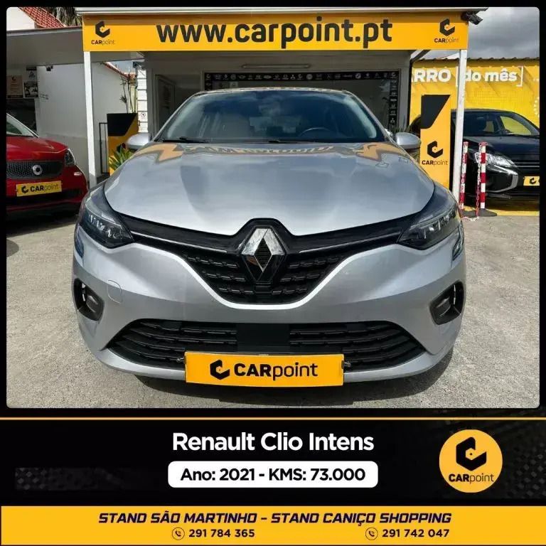 Cinzento Usado 2021 Renault Clio V Intens Citadino | € 19.900 (Caro) - Imagem 1/4