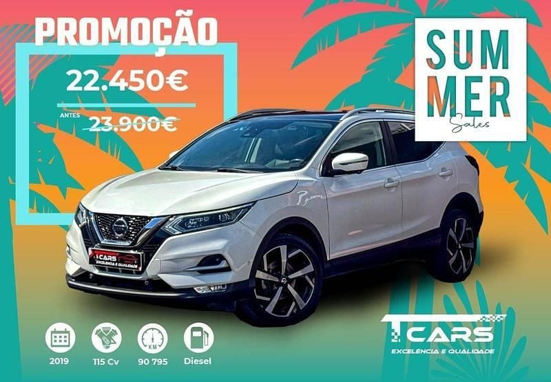 Branco Usado 2019 Nissan Qashqai Tekna SUV | € 23.900 (Caro) - Imagem 1/4