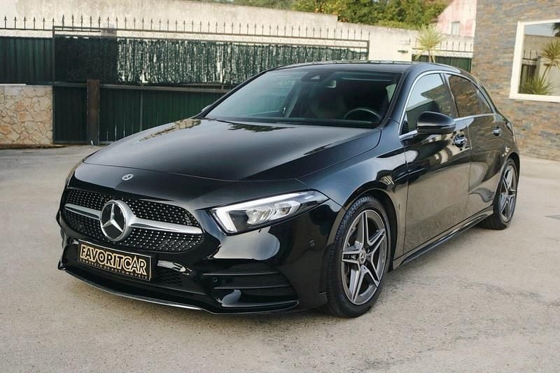 Preto Usado 2019 Mercedes A200 AMG line | € 26.000 (Preço justo) - Imagem 1/4