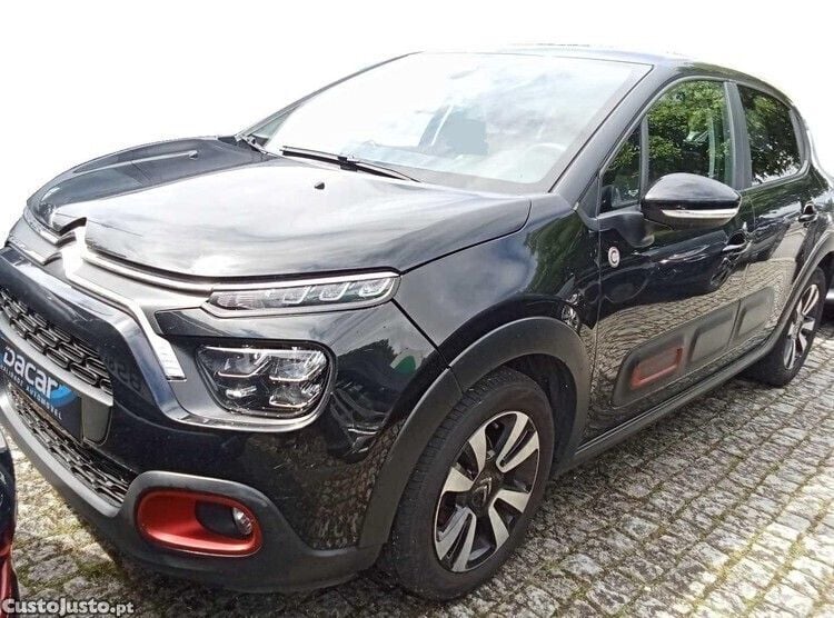 Preto Usado 2021 Citroën C3 Citadino | € 11.899 (Bom preço) - Imagem 1/1
