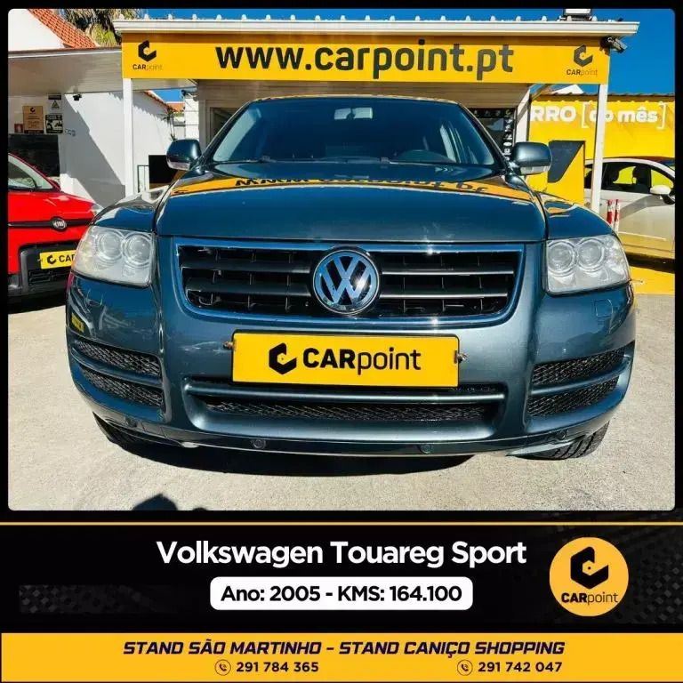 Cinzento Usado 2005 VW Touareg Sportline SUV | € 13.900 - Imagem 1/4