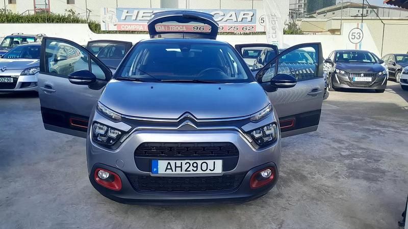 Cinza antracite Usado 2021 Citroën C3 PureTech Citadino | € 14.900 (Caro) - Imagem 1/4