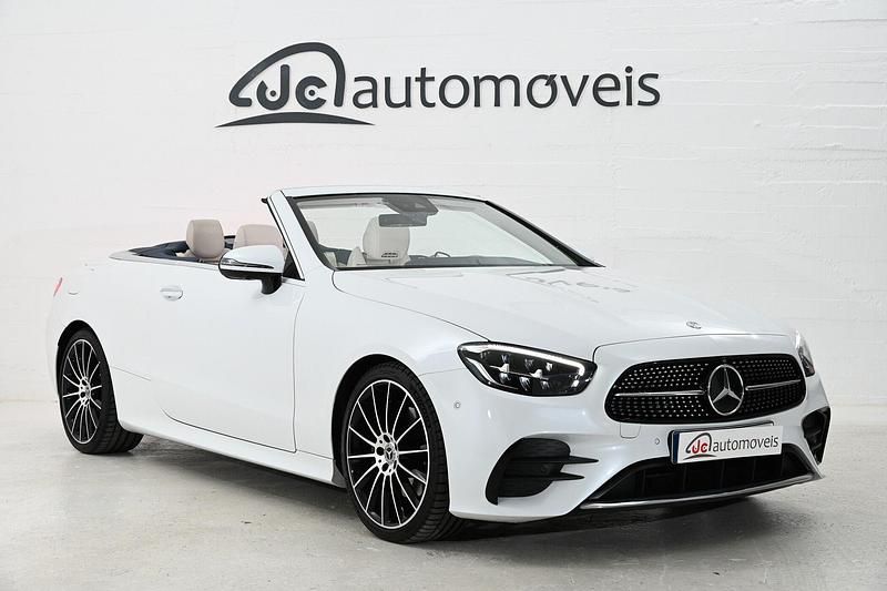 Branco Usado 2022 Mercedes E220 AMG line Cabrios | € 66.500 (Caro) - Imagem 1/4