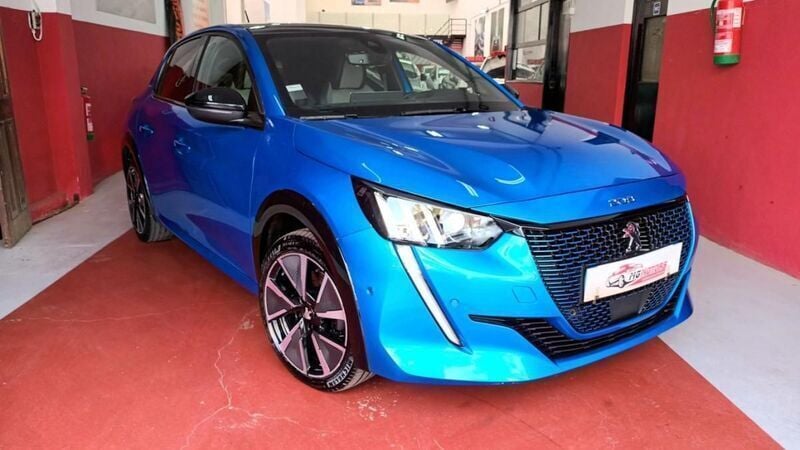Azul Usado 2020 Peugeot e-208 GT Citadino | € 22.890 (Super Preço) - Imagem 1/4
