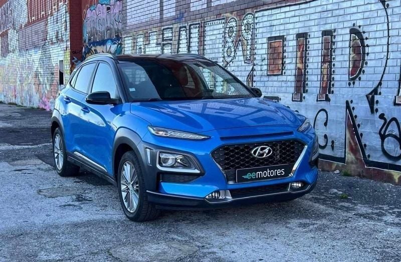 Azul Usado 2019 Hyundai Kauai Premium SUV | € 16.990 (Preço justo) - Imagem 1/4