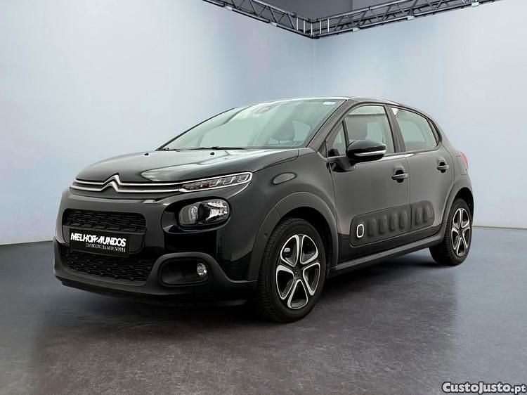 Preto Usado 2020 Citroën C3 PureTech Citadino | € 10.990 (Bom preço) - Imagem 1/1