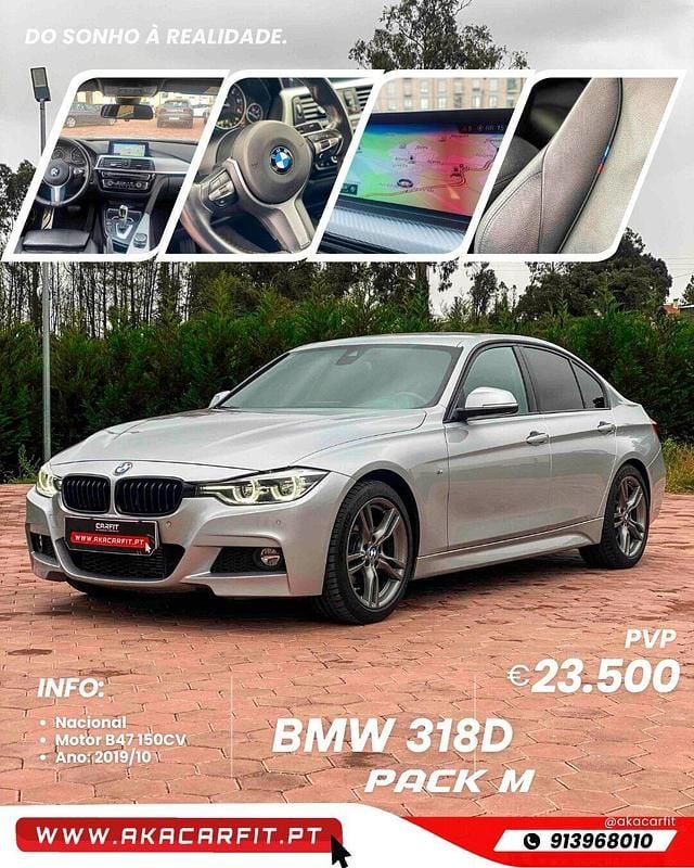 Cinza Usado 2019 BMW 318 Performance Sedan | € 23.500 (Preço justo) - Imagem 1/4