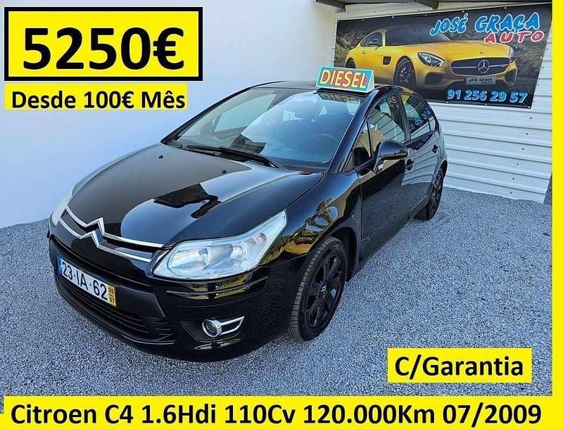 Preto Usado 2009 Citroën C4 | € 5.250 - Imagem 1/4