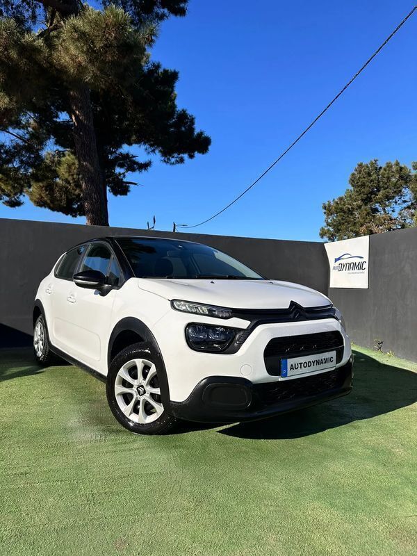 Branco Usado 2021 Citroën C3 Shine Citadino | € 12.900 (Bom preço) - Imagem 1/4
