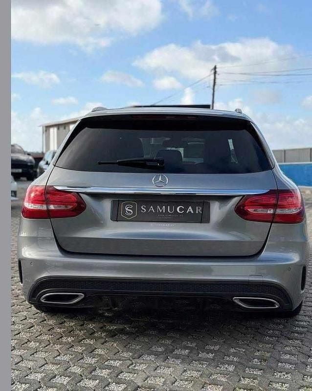 Usado Mercedes C200 AMG line 136 HP (100 kW) 2015 Cinza Carrinha