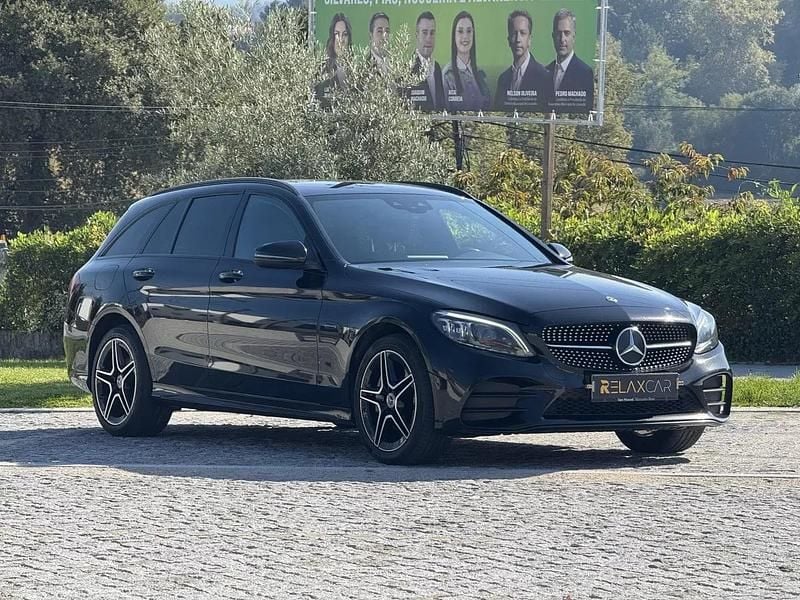 Preto Usado 2020 Mercedes C300e AMG line Carrinha | € 24.990 (Bom preço) - Imagem 1/4