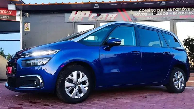 Azul Usado 2019 Citroën Grand C4 Picasso Monovolume | € 18.990 (Preço elevado) - Imagem 1/4