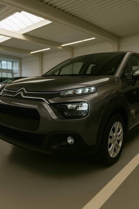Cinza Usado 2021 Citroën C3 PureTech Citadino | € 10.550 (Super Preço) - Imagem 1/4