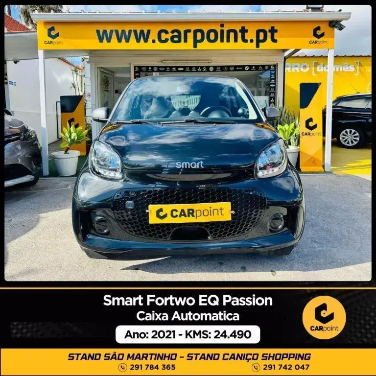 Preto Usado 2021 Smart ForTwo Electric Drive Passion Citadino | € 14.900 - Imagem 1/4