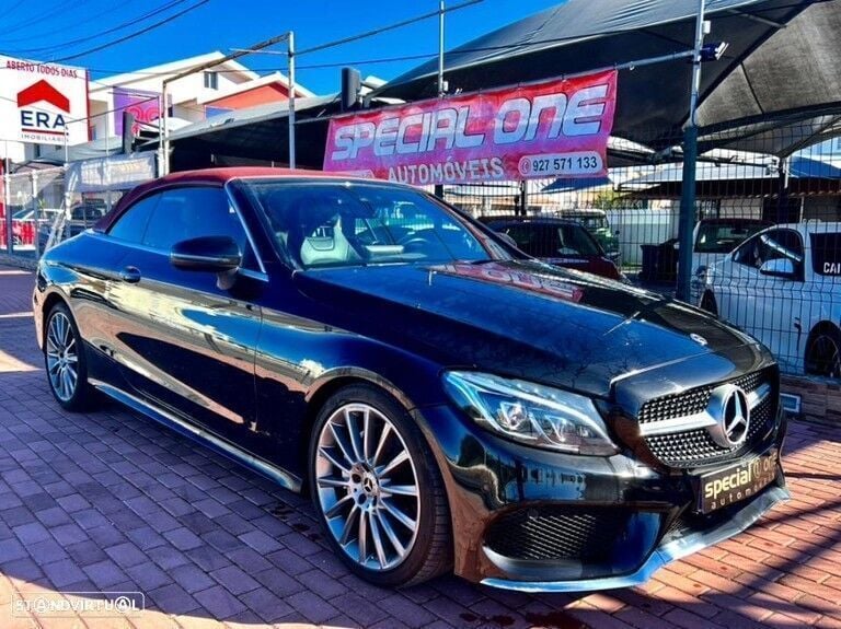 Preto Usado 2018 Mercedes C220 Cabrios | € 39.999 (Preço justo) - Imagem 1/4