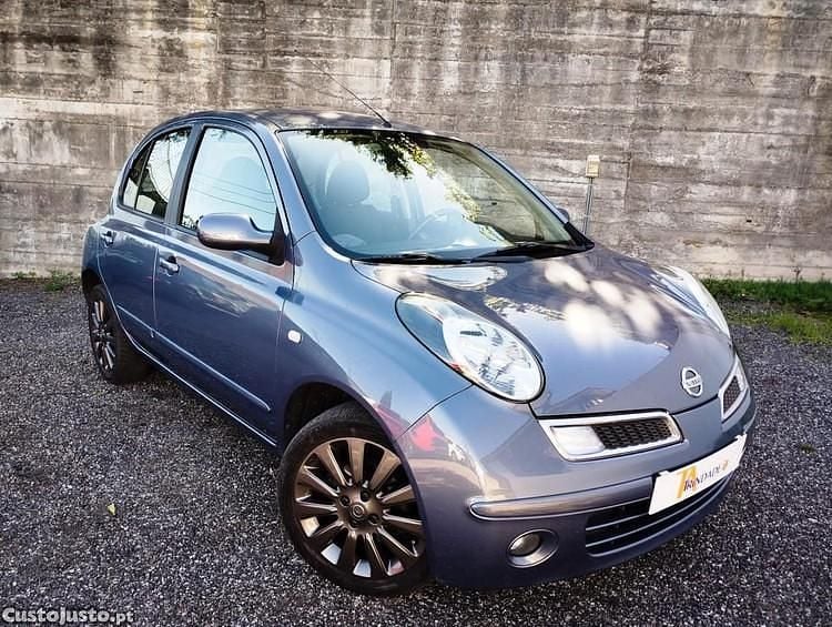 Cinza Usado 2008 Nissan Micra Tekna Citadino | € 5.750 - Imagem 1/1
