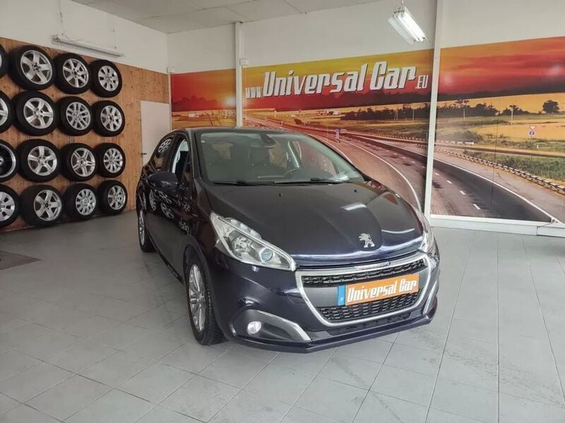 Azul Usado 2018 Peugeot 208 Signature Sky Citadino | € 14.900 (Preço elevado) - Imagem 1/4
